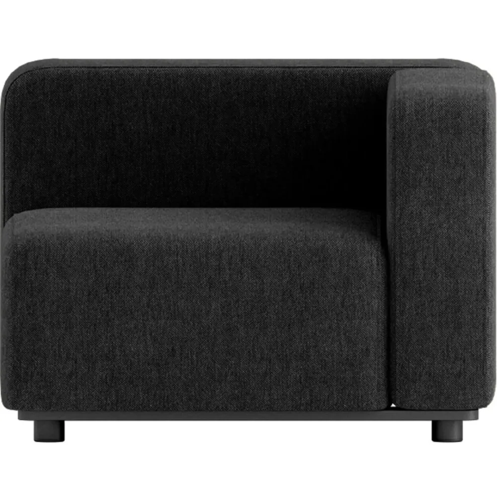 SACKit Loungeelement Cobana Schwarz Aluminium/Olefin Faser 1 B 95 T 95 cm - Loungeelement