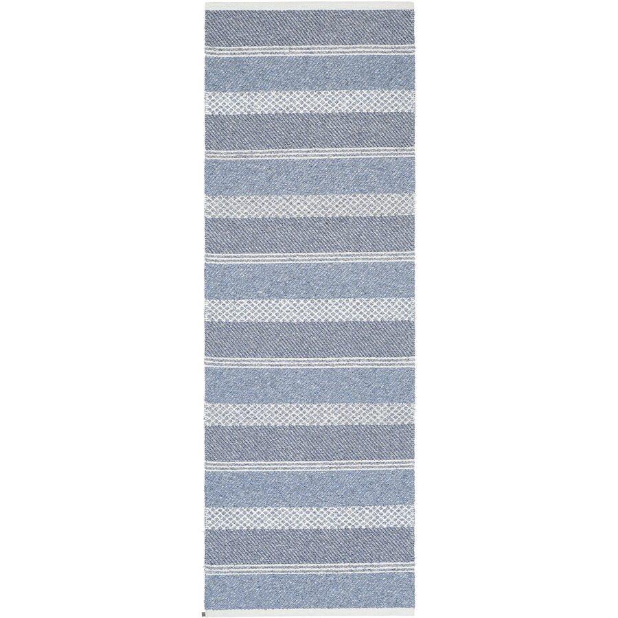 HORREDSMATTAN Teppich Sia Blau Baumwolle/Polyester 70 cm 350 cm - Farbe: blue - Material: Mischgewebe - Teppich
