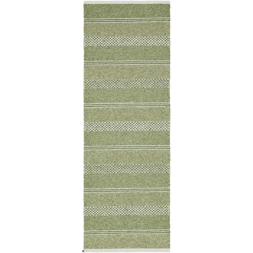 HORREDSMATTAN Teppich Sia Grün Baumwolle/Polyester 70 cm 210 cm - Farbe: olive - Material: Mischgewebe - Teppich