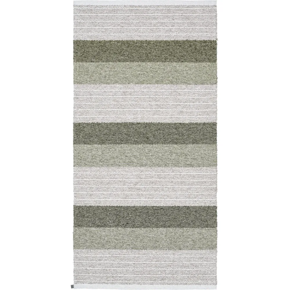 HORREDSMATTAN Teppich Myra Grün Baumwolle/Polyester 70 cm 140 cm - Farbe: green - Material: Mischgewebe - Teppich