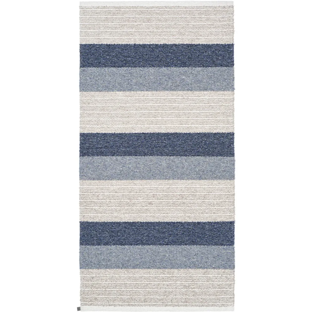 HORREDSMATTAN Teppich Myra Blau Baumwolle/Polyester 70 cm 260 cm - Farbe: blue - Material: Mischgewebe - Teppich