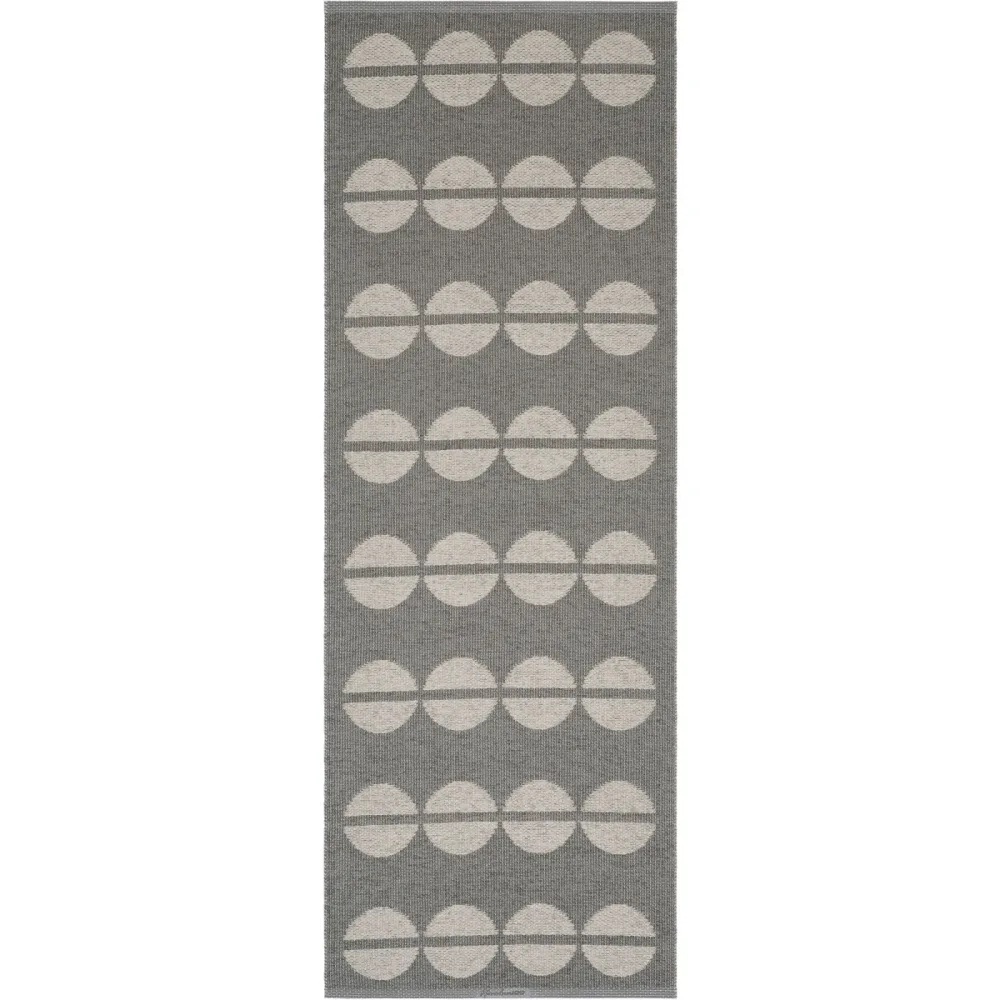 HORREDSMATTAN Outdoor-Teppich Bastian Beige/Grau Polyester/Kunststoff 70 cm 300 cm - Farbe: Greige - Material: Phthalatfreies PVC 90%, Polyester 10% -