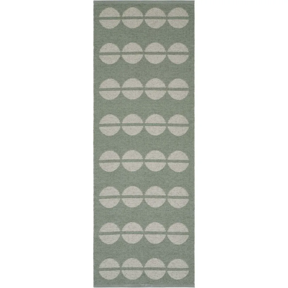 HORREDSMATTAN Outdoor-Teppich Bastian Grün Polyester/Kunststoff 70 cm 150 cm - Farbe: green - Material: Phthalatfreies PVC 90%, Polyester 10% -