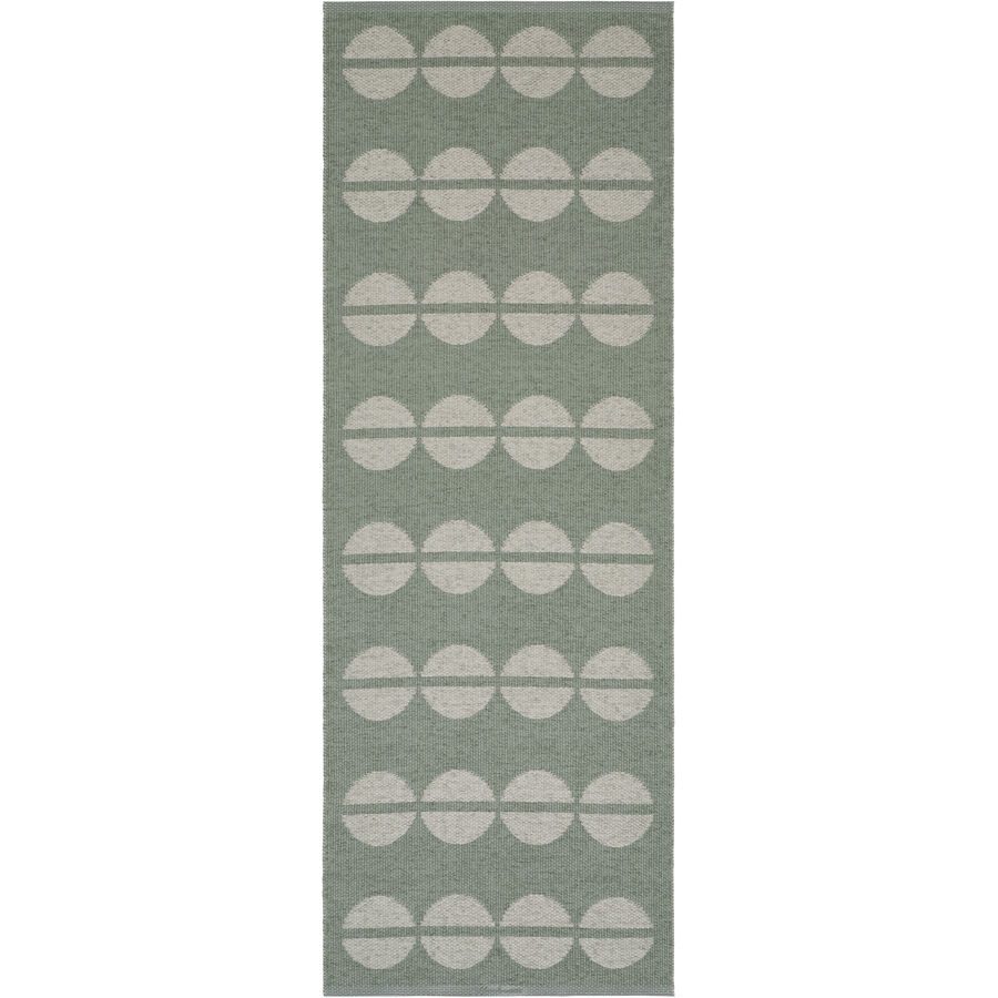 HORREDSMATTAN Outdoor-Teppich Bastian Grün Polyester/Kunststoff 150 cm 200 cm - Farbe: green - Material: Phthalatfreies PVC 90%, Polyester 10% -