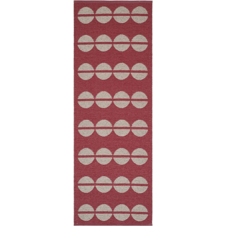 HORREDSMATTAN Outdoor-Teppich Bastian Rot Polyester/Kunststoff 150 cm 200 cm - Material: Phthalatfreies PVC 90%, Polyester 10% - Outdoor-Teppich