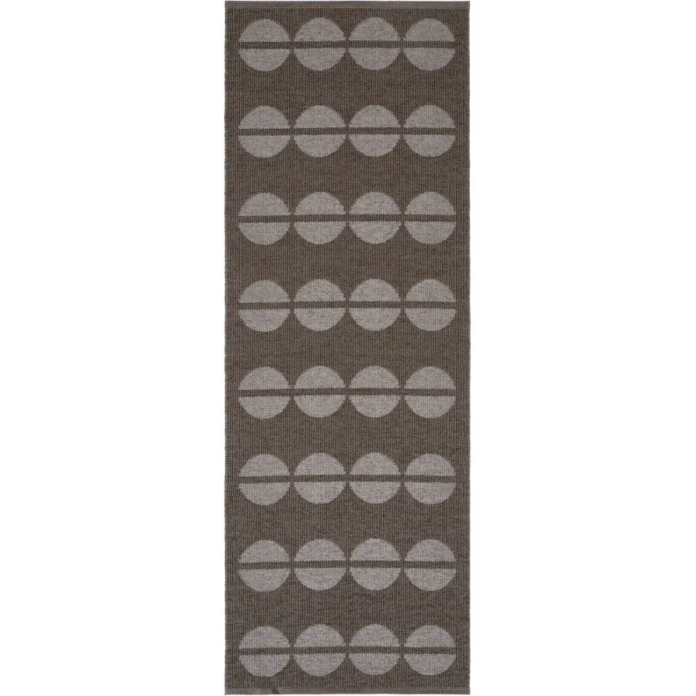 HORREDSMATTAN Outdoor-Teppich Bastian Braun Polyester/Kunststoff 70 cm 100 cm - Farbe: Brown - Material: Phthalatfreies PVC 90%, Polyester 10% -