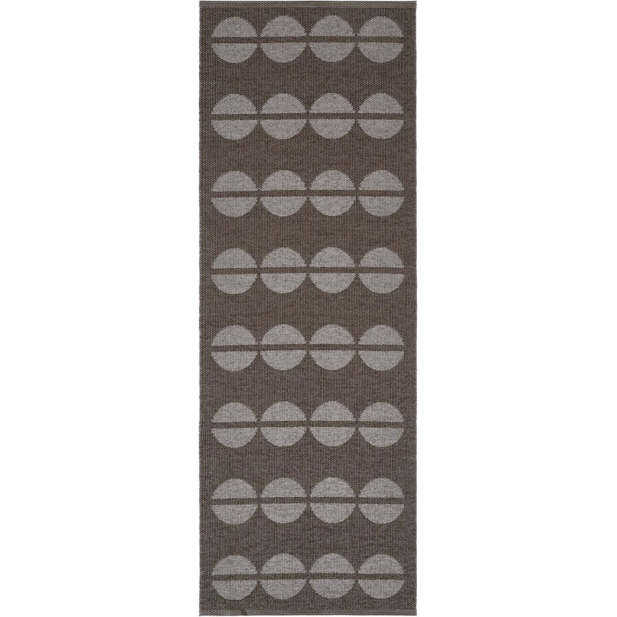 HORREDSMATTAN Outdoor-Teppich Bastian Braun Polyester/Kunststoff 70 cm 400 cm - Farbe: Brown - Material: Phthalatfreies PVC 90%, Polyester 10% -