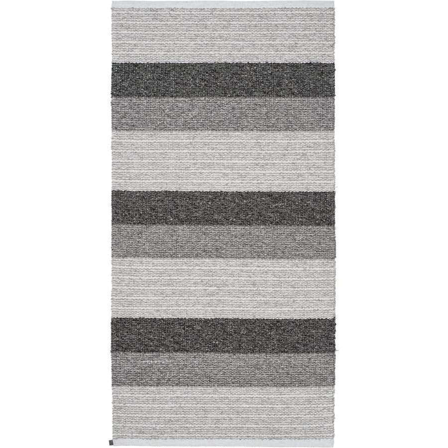 HORREDSMATTAN Teppich Myra Grau Baumwolle/Polyester 70 cm 340 cm - Farbe: graphite - Material: Mischgewebe - Teppich