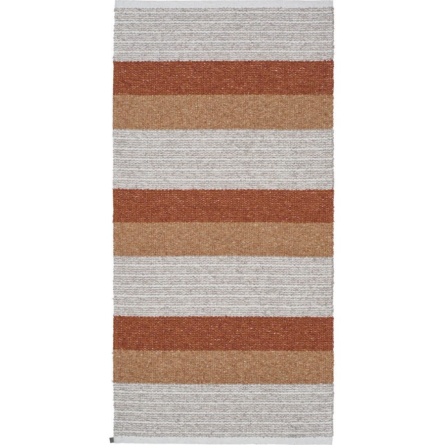 HORREDSMATTAN Teppich Myra Rot Baumwolle/Polyester 70 cm 180 cm - Farbe: Rust - Material: Mischgewebe - Teppich