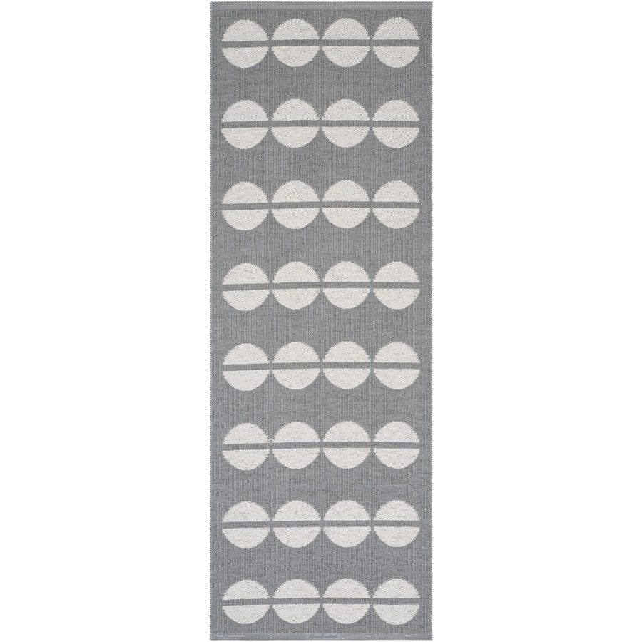 HORREDSMATTAN Outdoor-Teppich Bastian Grau Polyester/Kunststoff 70 cm 400 cm - Farbe: Grey - Material: Phthalatfreies PVC 90%, Polyester 10% -
