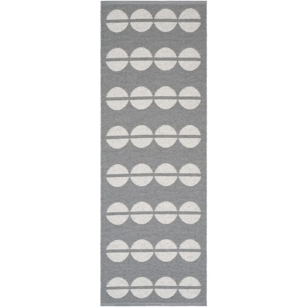 HORREDSMATTAN Outdoor-Teppich Bastian Grau Polyester/Kunststoff 150 cm 200 cm - Farbe: Grey - Material: Phthalatfreies PVC 90%, Polyester 10% -