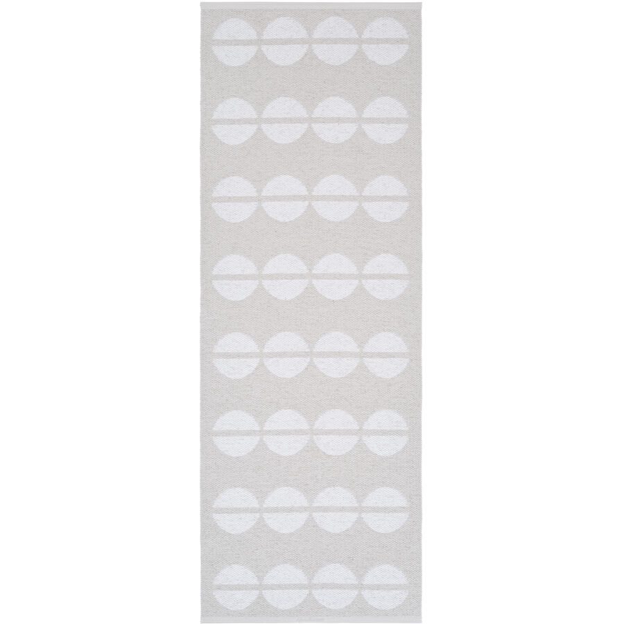 HORREDSMATTAN Outdoor-Teppich Bastian Beige Polyester/Kunststoff 70 cm 400 cm - Farbe: creme - Material: Phthalatfreies PVC 90%, Polyester 10% -