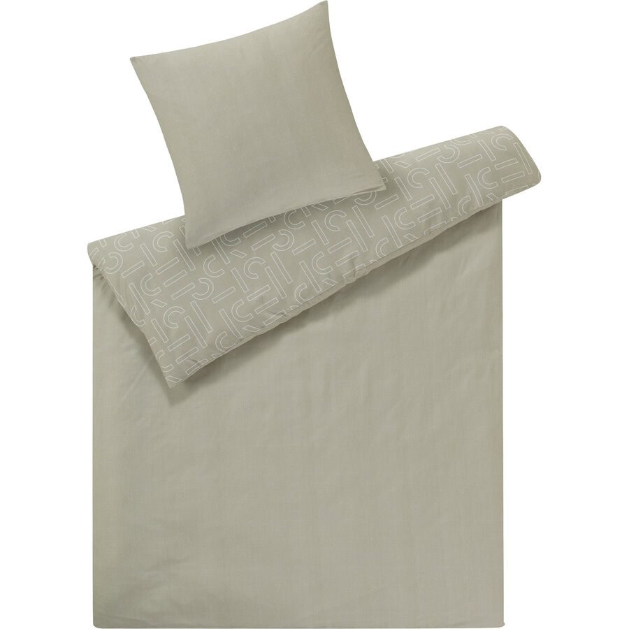 Esprit Bettwäschegarnitur Scatter Contour Beige Baumwolle 160 cm - Bettwäschegarnitur