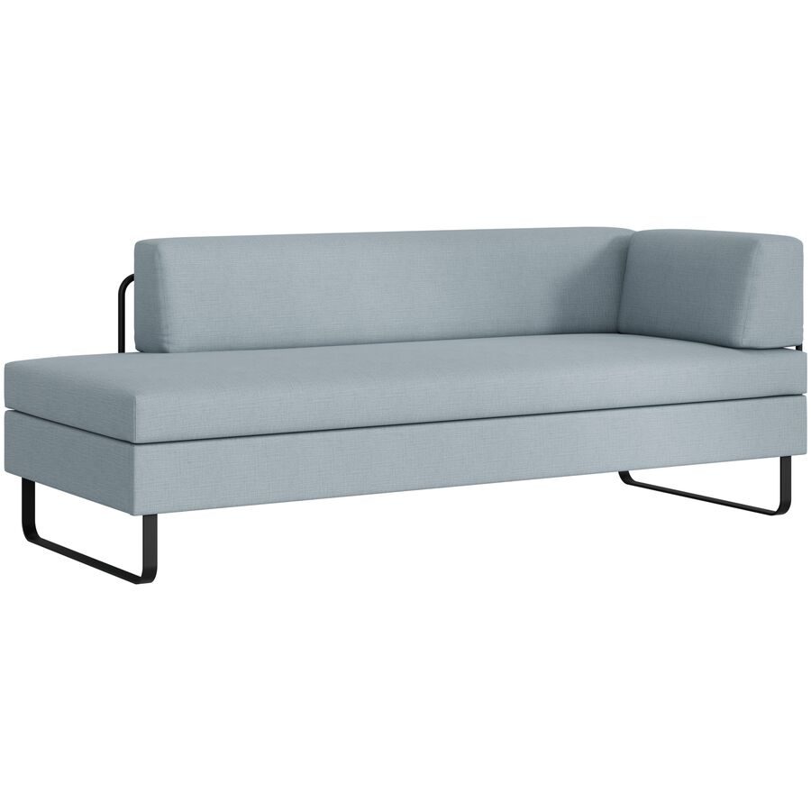 SWISS PLUS Bettsofa Bed for Living Doppio Blau Stoff 205 cm 165 cm Ausklappbar/Ausziehbar - Möbel Konfigurator: Traummöbel individuell zusammenstellen