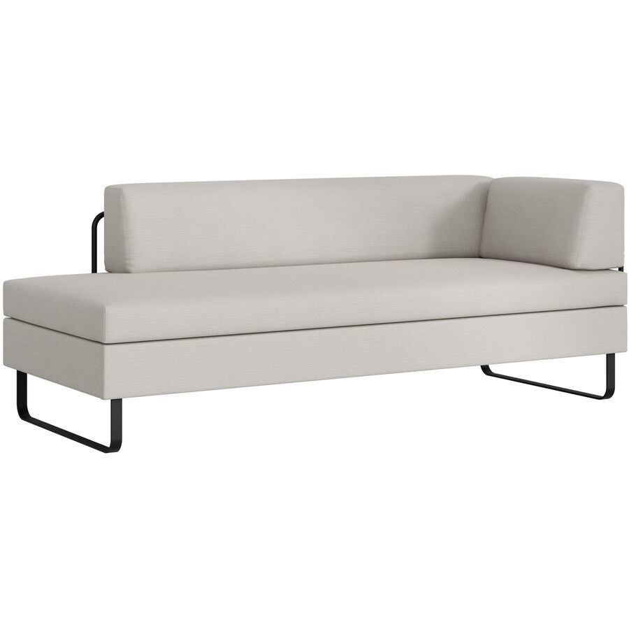 SWISS PLUS Bettsofa Bed for Living Doppio Grau Stoff 205 cm 165 cm Ausklappbar/Ausziehbar - Farbe: steingrau - Möbel Konfigurator: Traummöbel