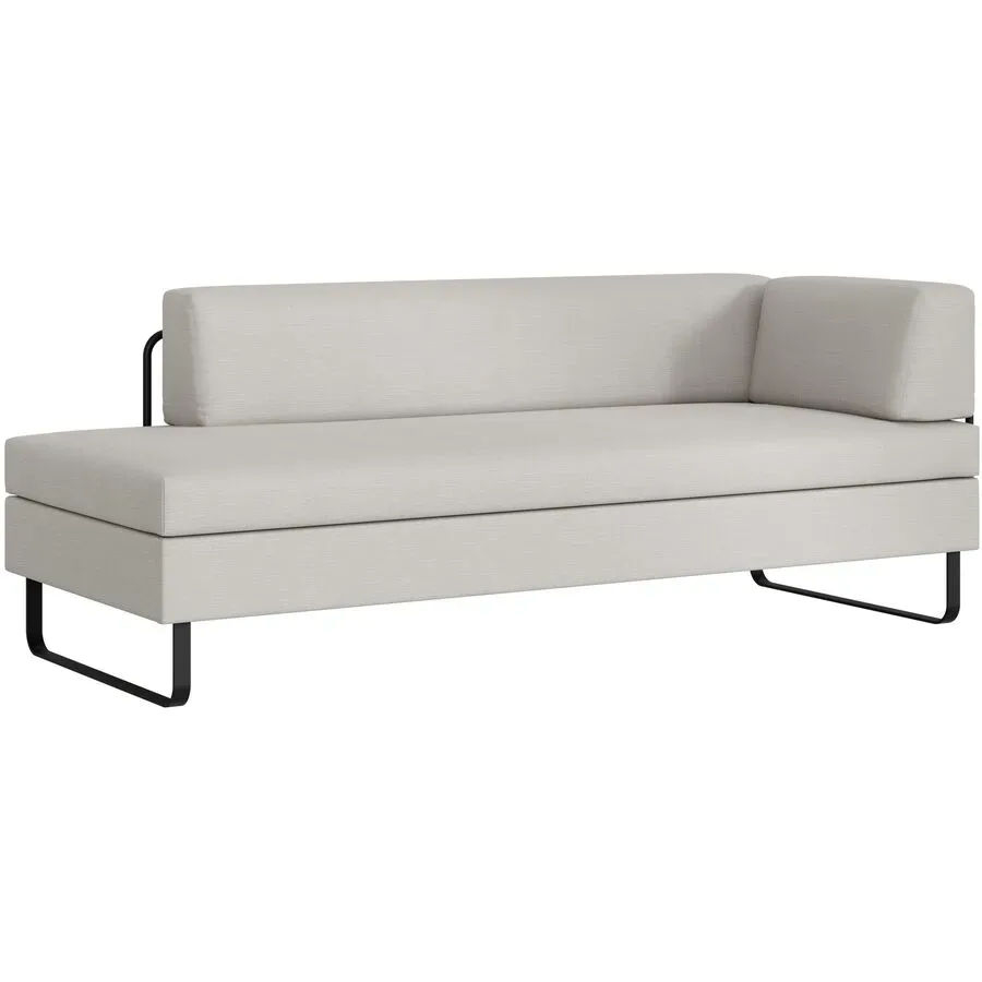 SWISS PLUS Bettsofa Bed for Living Doppio Grau Stoff 205 cm 165 cm Ausklappbar/Ausziehbar - Farbe: steingrau - Möbel Konfigurator: Traummöbel