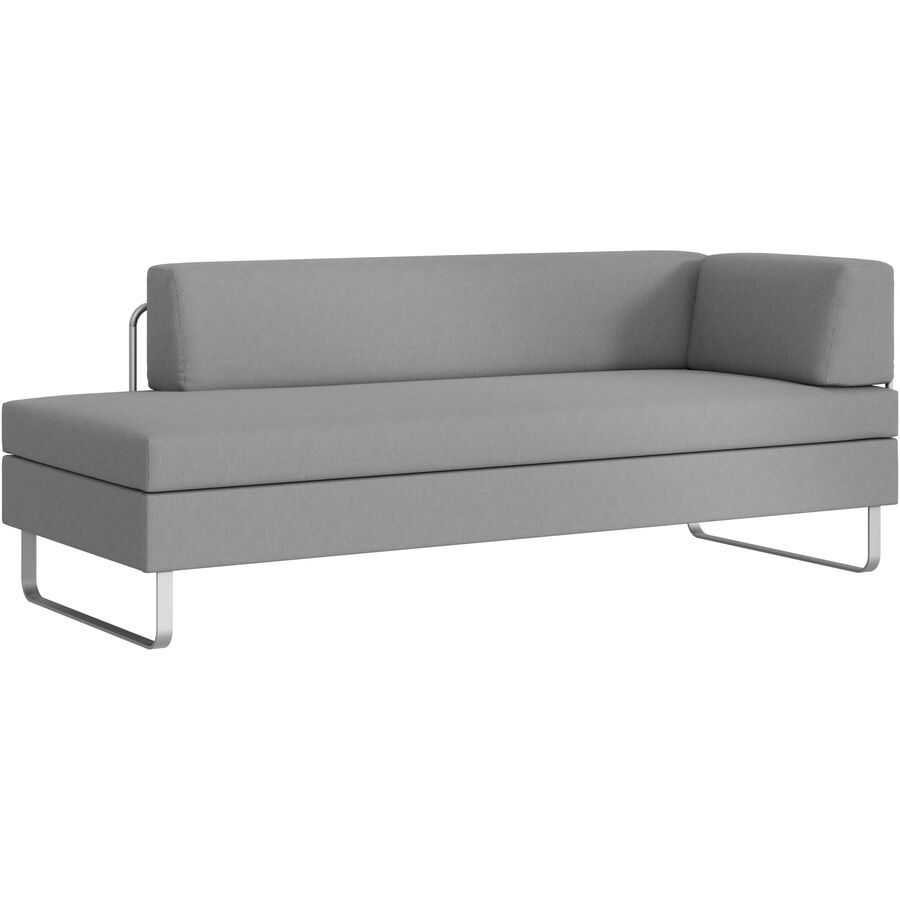 SWISS PLUS Bettsofa Bed for Living Singolo Grau Stoff 205 cm 85 cm - Möbel Konfigurator: Traummöbel individuell zusammenstellen - Schweizer