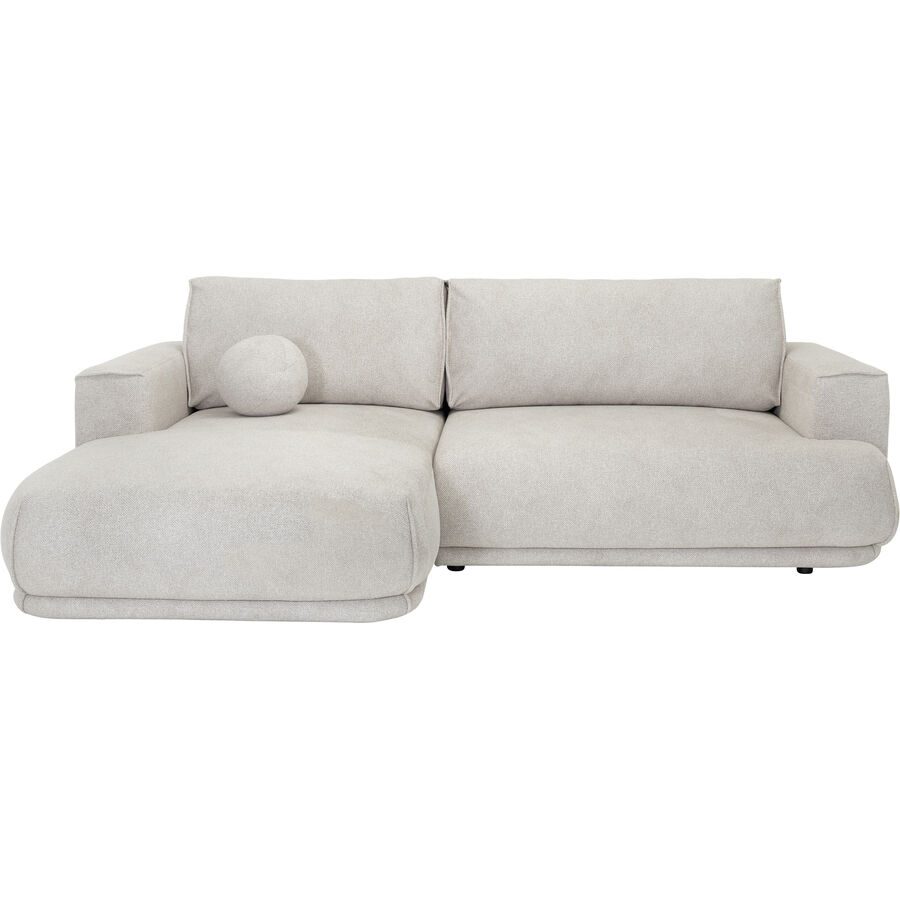 Ecksofa Divo Beige Stoff 270 cm 170 cm Verstellbare Lehne - Ecksofa