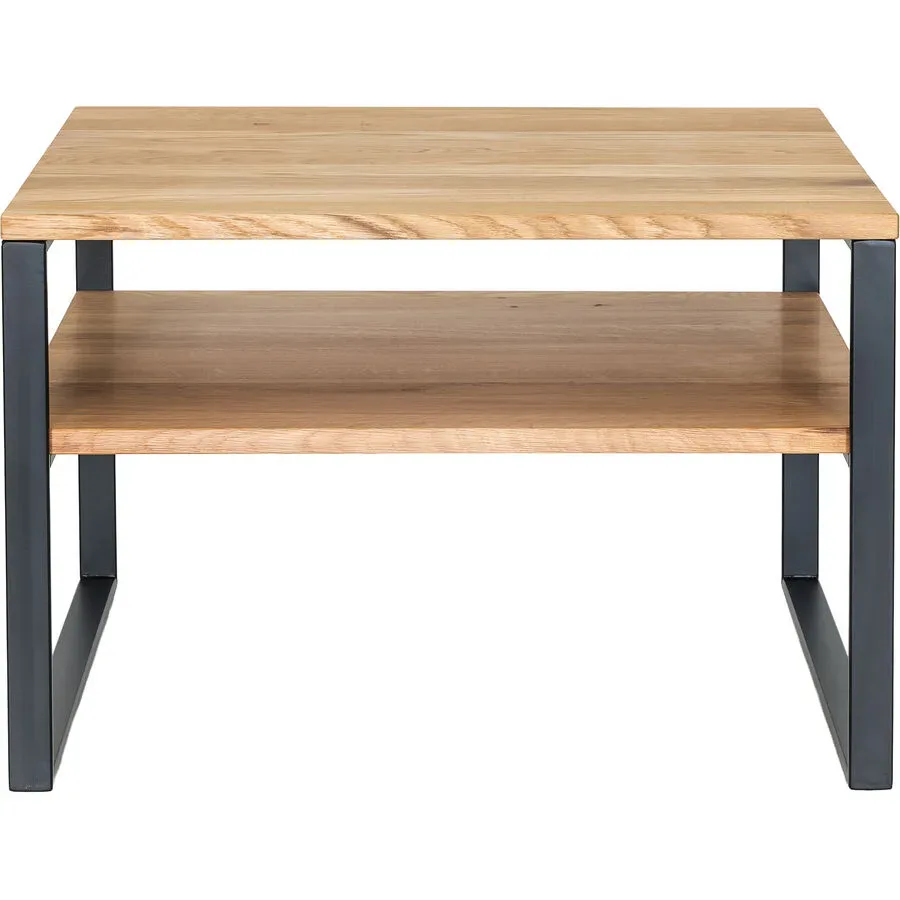 Salontisch Aluna Beige Holz 60 cm - Farbe: natur geölt - Material: Eiche - Salontisch