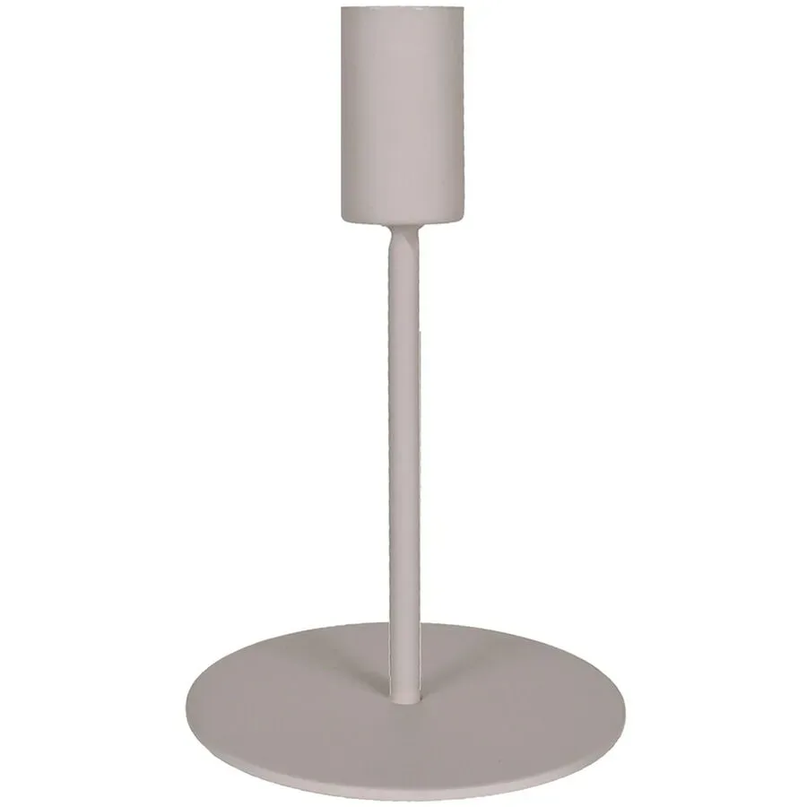 Kerzenständer Reduced Beige Metall 14 cm - Farbe: creme - Kerzenständer