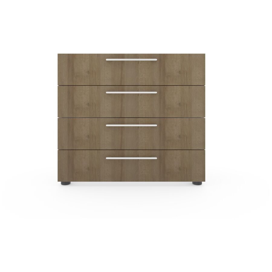Kommode Window Braun Holz 81.2 cm 45 cm - Farbe: eiche - Material: Holzwerkstoff - Kommode