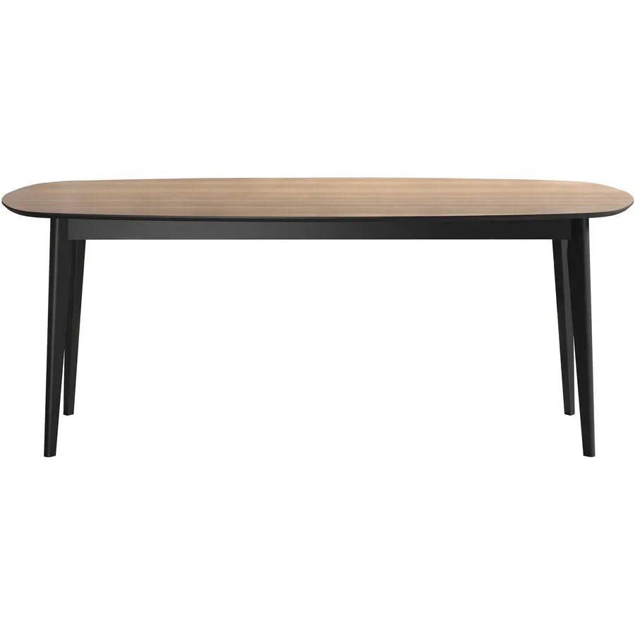 Esstisch Montecito Schwarz Holz 200 cm - Material: Holzwerkstoff - Esstisch