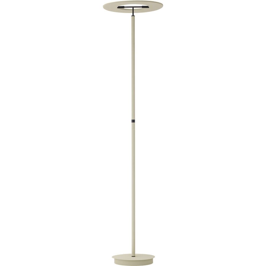 Stehlampe Monza Beige Aluminium/Eisen 39 cm 180 cm - Farbe: sand - LED - Lichtfarbe: Extra warmweiss - Stehlampe- LED Energiesparlampe