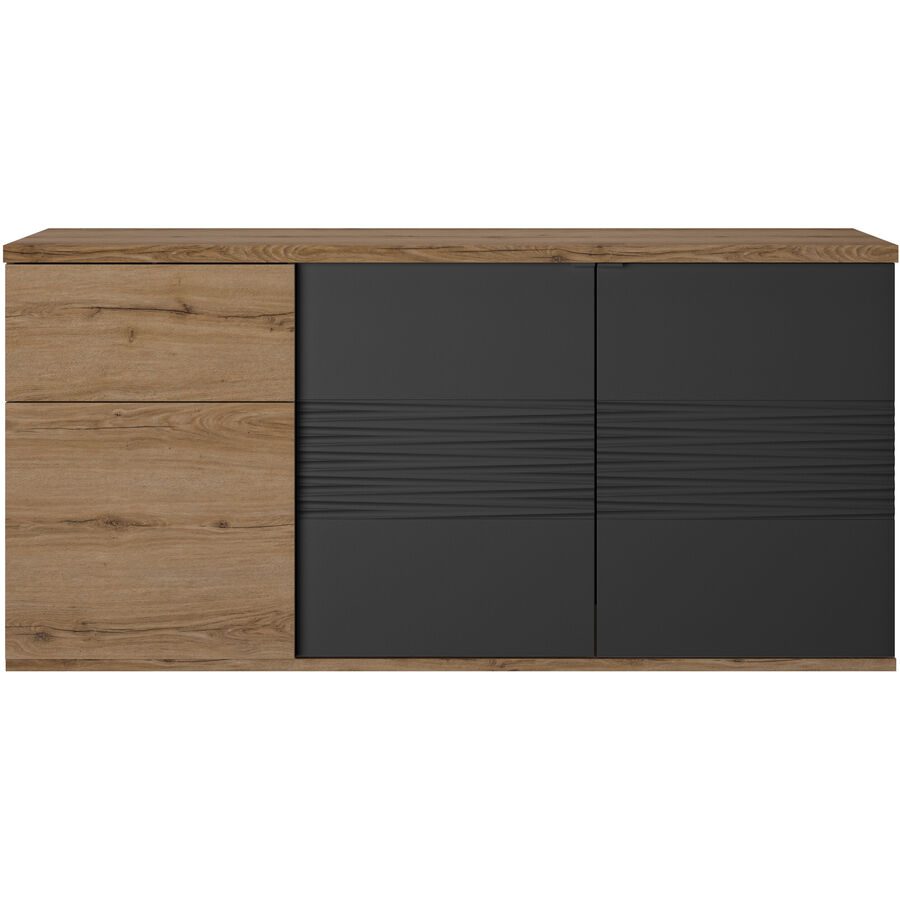 Sideboard Otello Braun Holz 47 cm 87 cm - Farbe: eiche - Material: Holzwerkstoff - Sideboard