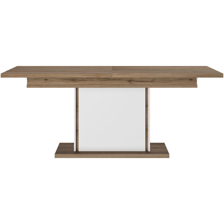 Tisch Otello Braun/Schwarz Holz 90 cm Ausziehbar - Farbe: eiche/schwarz - Material: Holzwerkstoff - Tisch