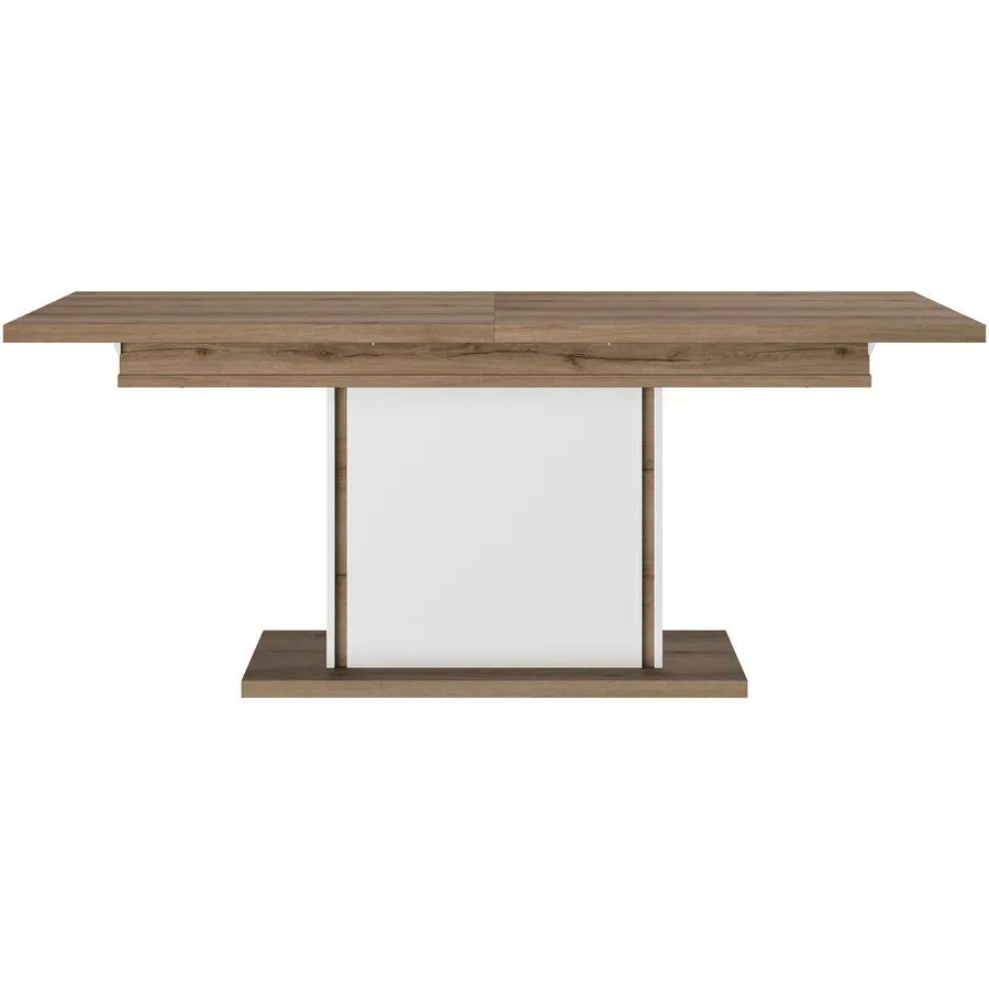 Tisch Otello Braun/Schwarz Holz 90 cm Ausziehbar - Farbe: eiche/schwarz - Material: Holzwerkstoff - Tisch