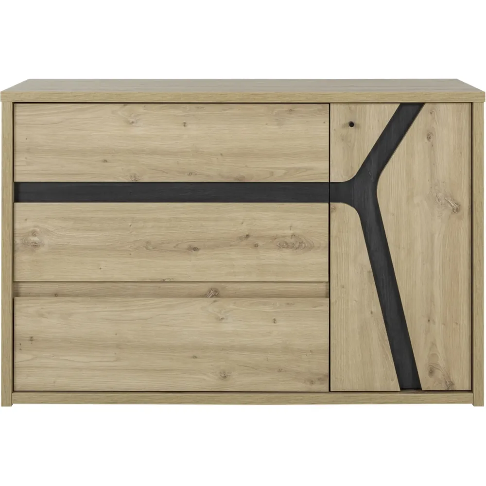 Kommode Alana Braun Holz 47 cm 117 cm - Farbe: eiche - Material: Holzwerkstoff - Kommode