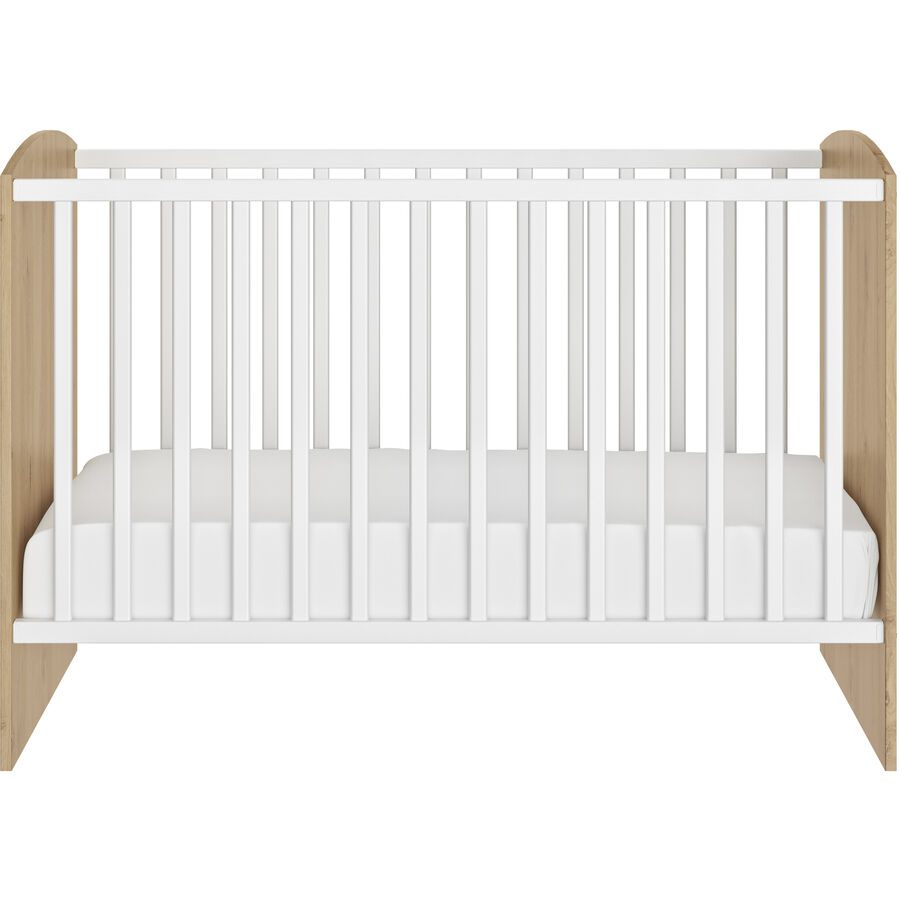 Babybett Arthur Braun Holz Höhenverstellbar (manuell) - Farbe: eiche - Material: Holzwerkstoff - Babybett