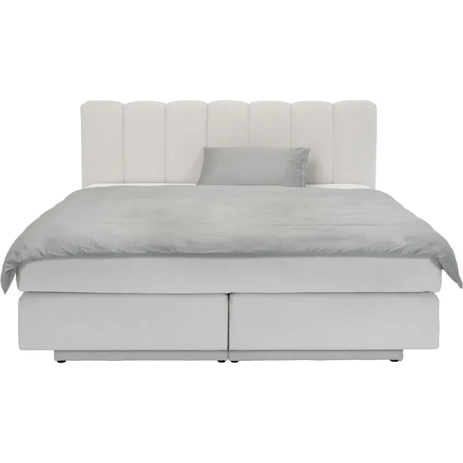 Boxspringbett Gabo Ivory 160 x 200 cm - Material: Polyester - Boxspringbett