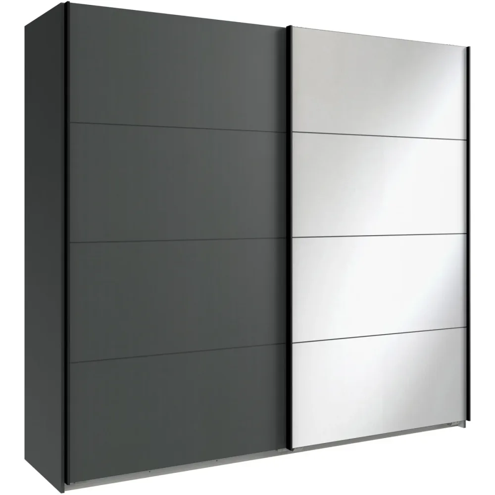 Kleiderschrank Enero Grau Holzwerkstoff 270 cm 65 cm 208 cm - Farbe: graphit - Kleiderschrank