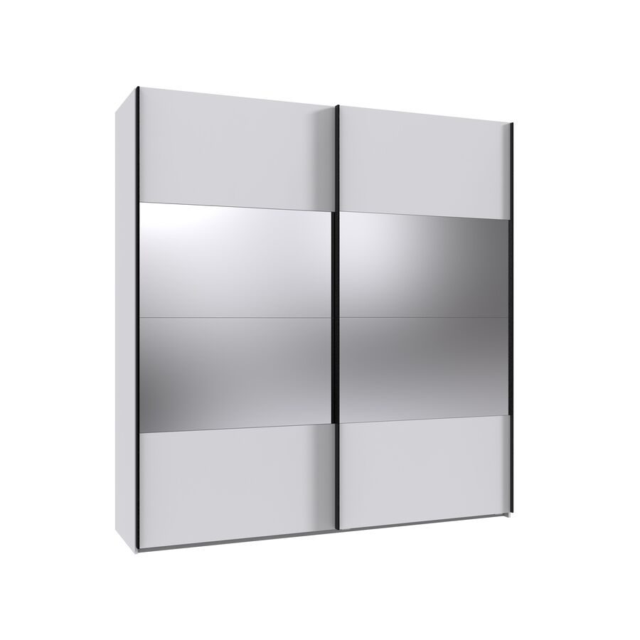 Kleiderschrank Enero Weiss Holzwerkstoff 225 cm 65 cm 208 cm - Kleiderschrank