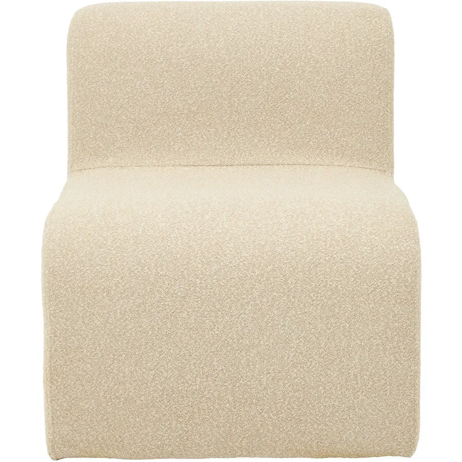 Sessel Mirellia Beige Polyester 96 cm 72 cm - Sessel