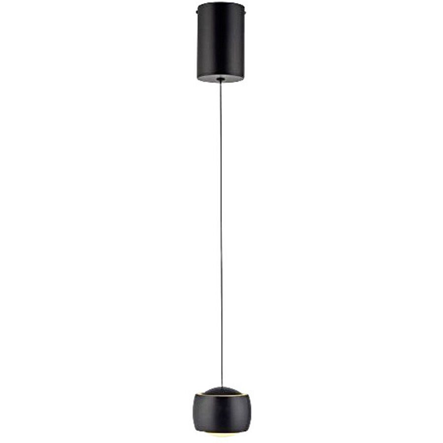 Pendellampe Pero Schwarz Metall 10 cm 220 cm - LED - Lichtfarbe: Warmweiss - Pendellampe- LED Energiesparlampe