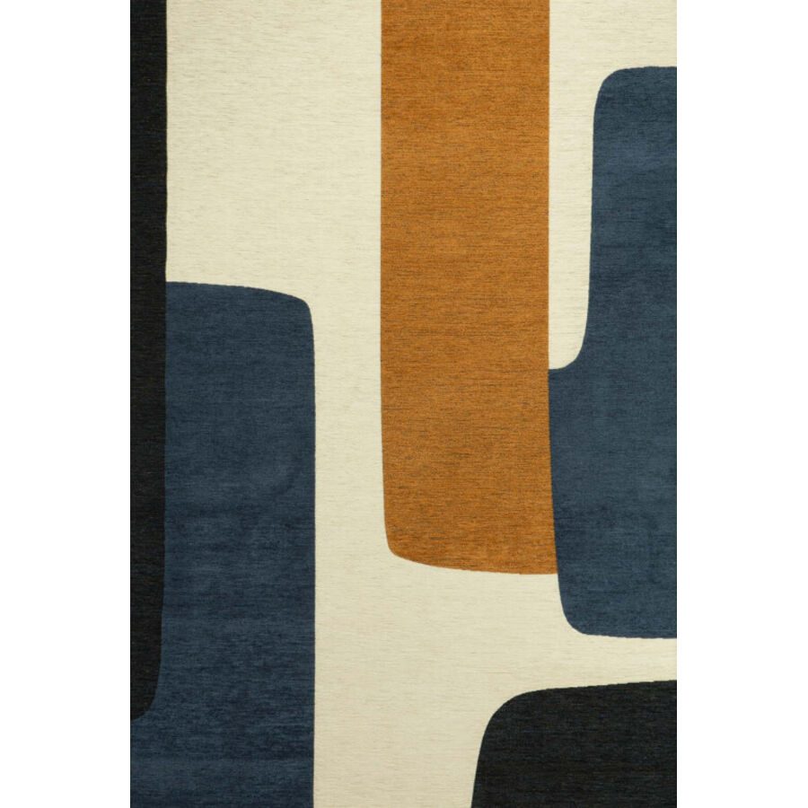 Teppich Vero Blau Baumwolle/Polyester 120 cm 180 cm - Farbe: navy - Material: Acryl - Teppich