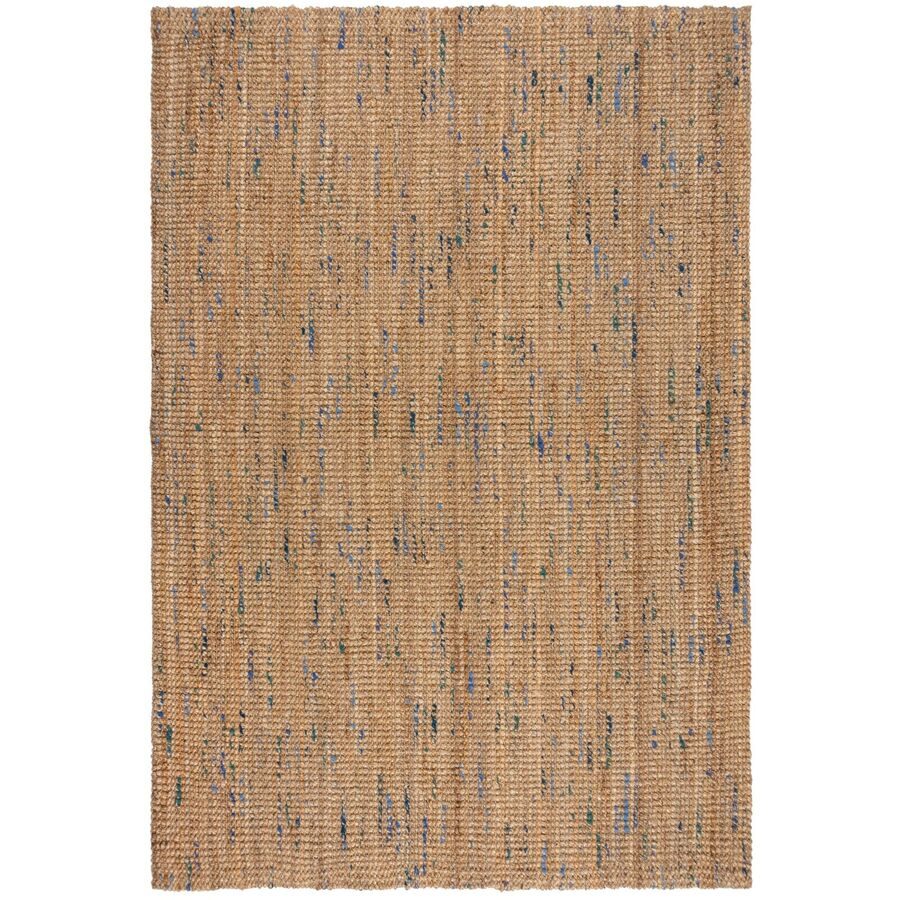 Teppich Tsumugi Blau/Braun Jute 200 cm 290 cm - Farbe: braun/blau - Teppich