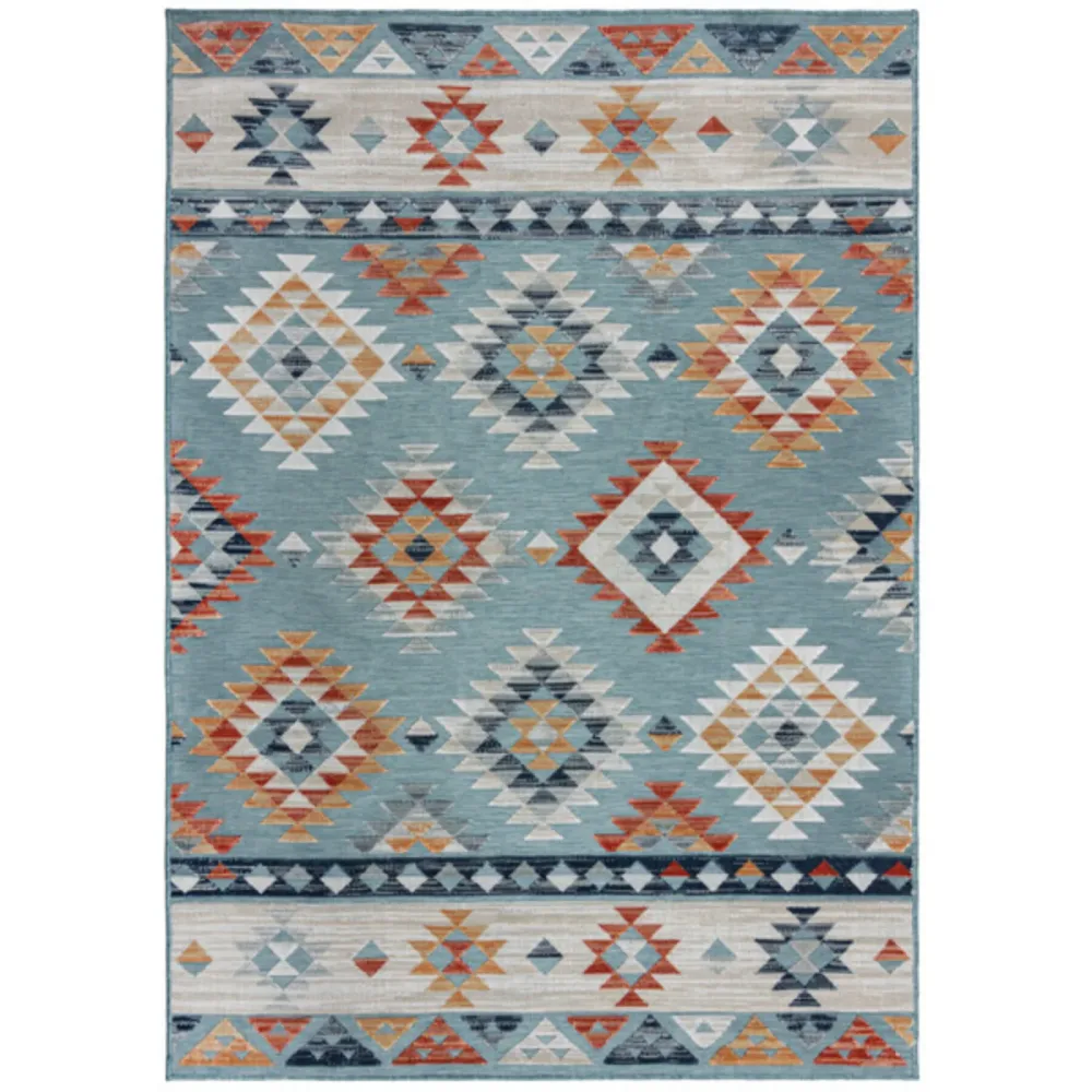 Outdoor-Teppich Acord hellblau Anderes Muster Polypropylen 160 x 230 cm - Outdoor-Teppich