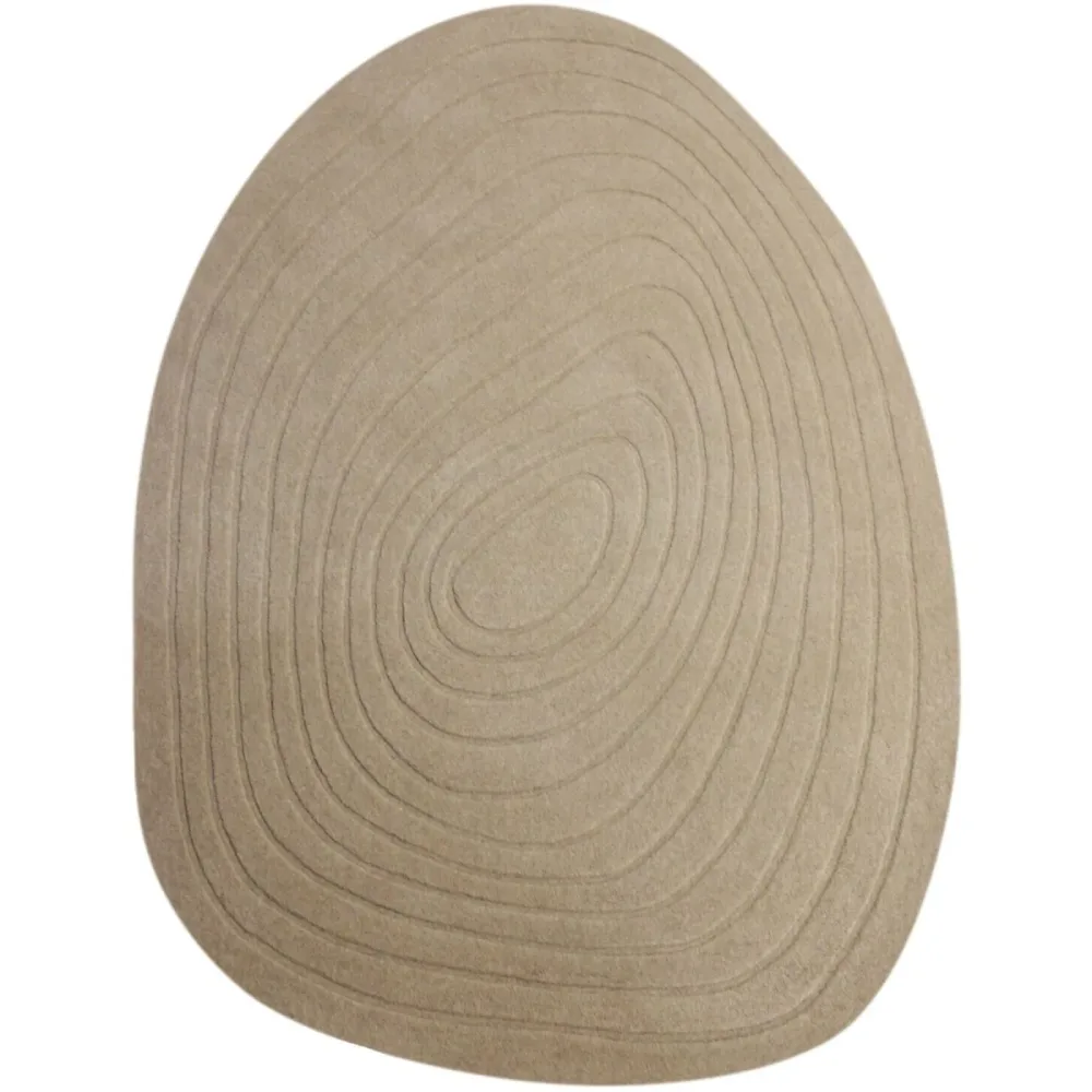 Teppich Clue Braun Wolle 160 cm 230 cm - Farbe: Natural - Teppich