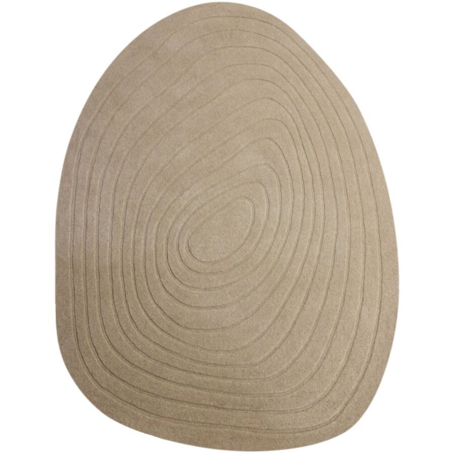 Teppich Clue Braun Wolle 160 cm 230 cm - Farbe: Natural - Teppich