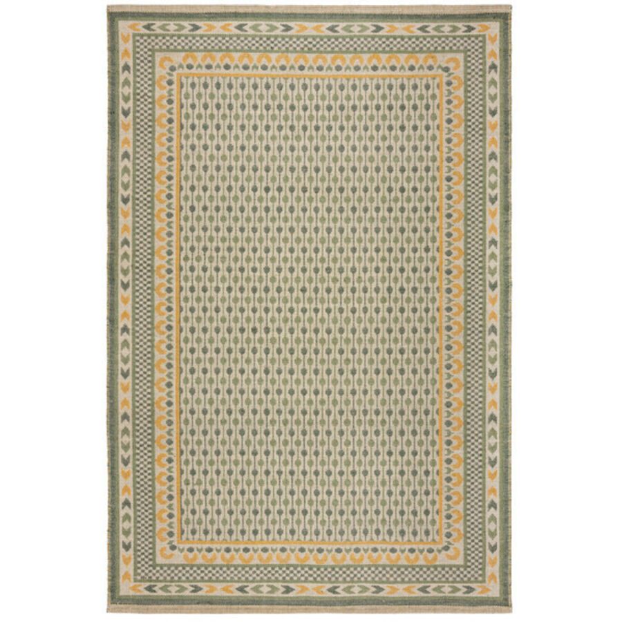 Teppich Reach Gelb/Grün Baumwolle/Jute 120 cm 170 cm - Material: Jute/Baumwolle - Teppich
