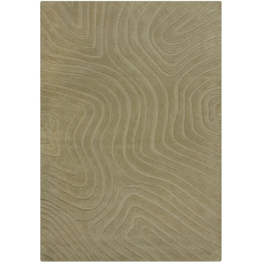 Teppich Hibachi Grün Wolle 160 cm 230 cm - Farbe: Sage - Teppich