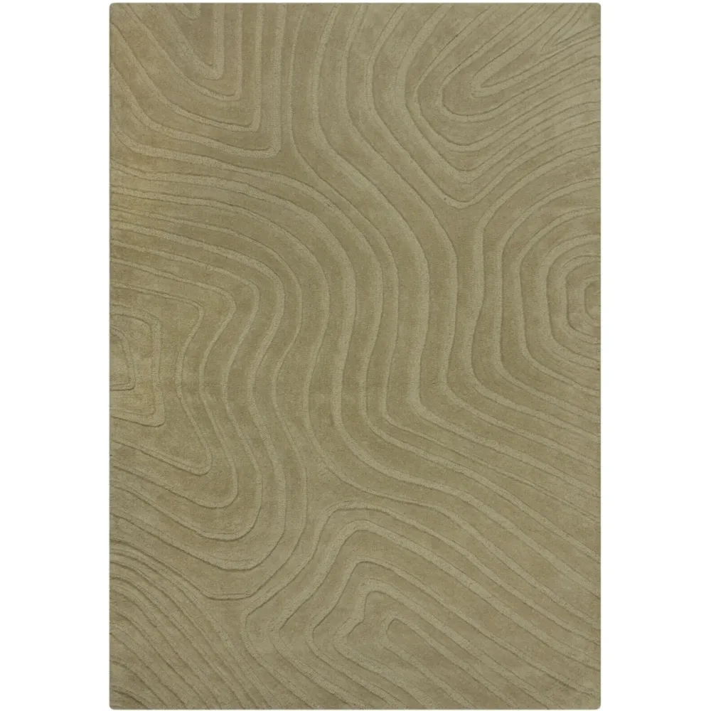 Teppich Hibachi Grün Wolle 160 cm 230 cm - Farbe: Sage - Teppich