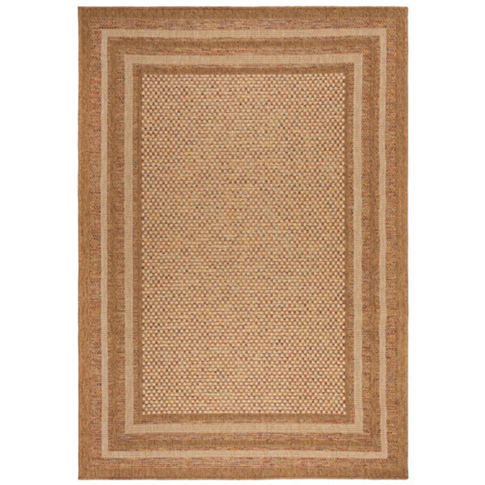 Outdoor-Teppich Valais hellbraun Anderes Muster Polypropylen 120 x 170 cm - Outdoor-Teppich