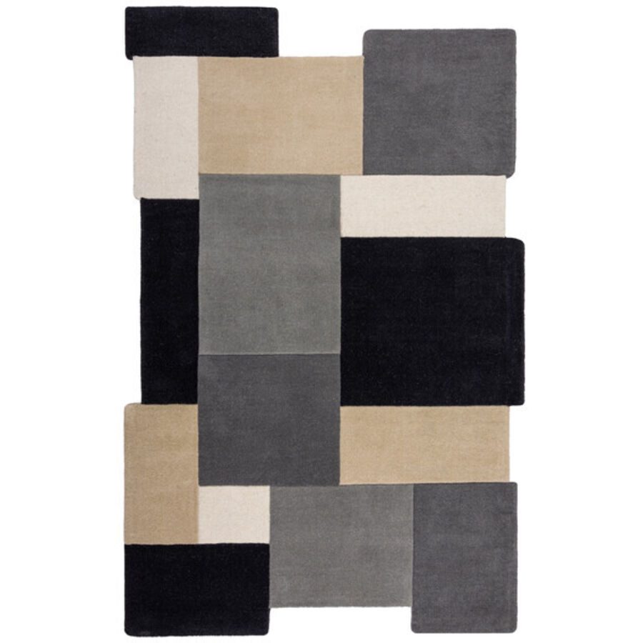 Teppich Collie Beige/Grau Wolle 200 cm 290 cm - Farbe: grau/beige - Teppich