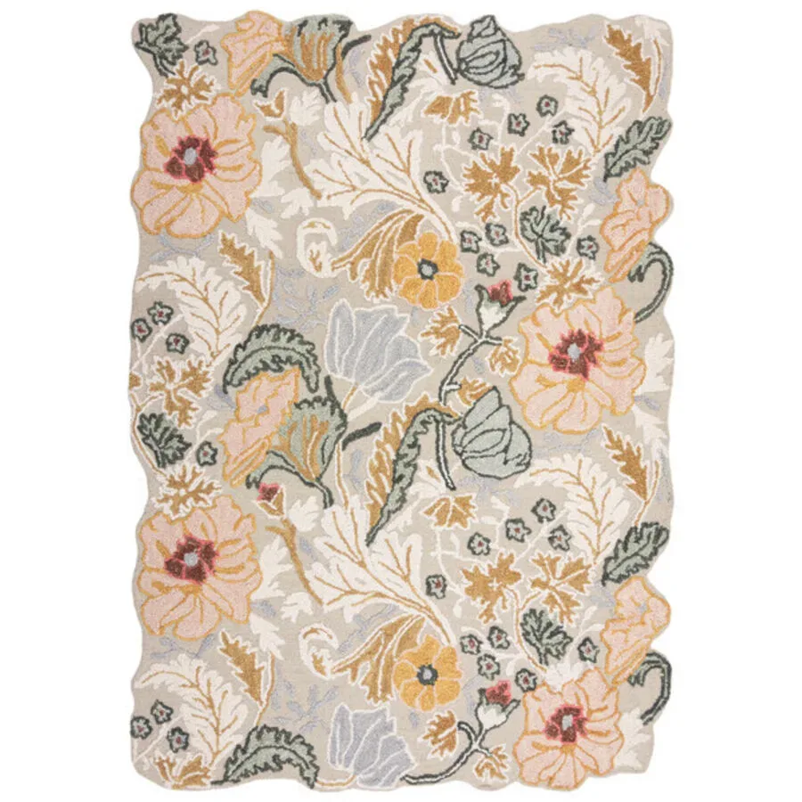 Teppich Sour Rosa Wolle 200 cm 290 cm - Teppich