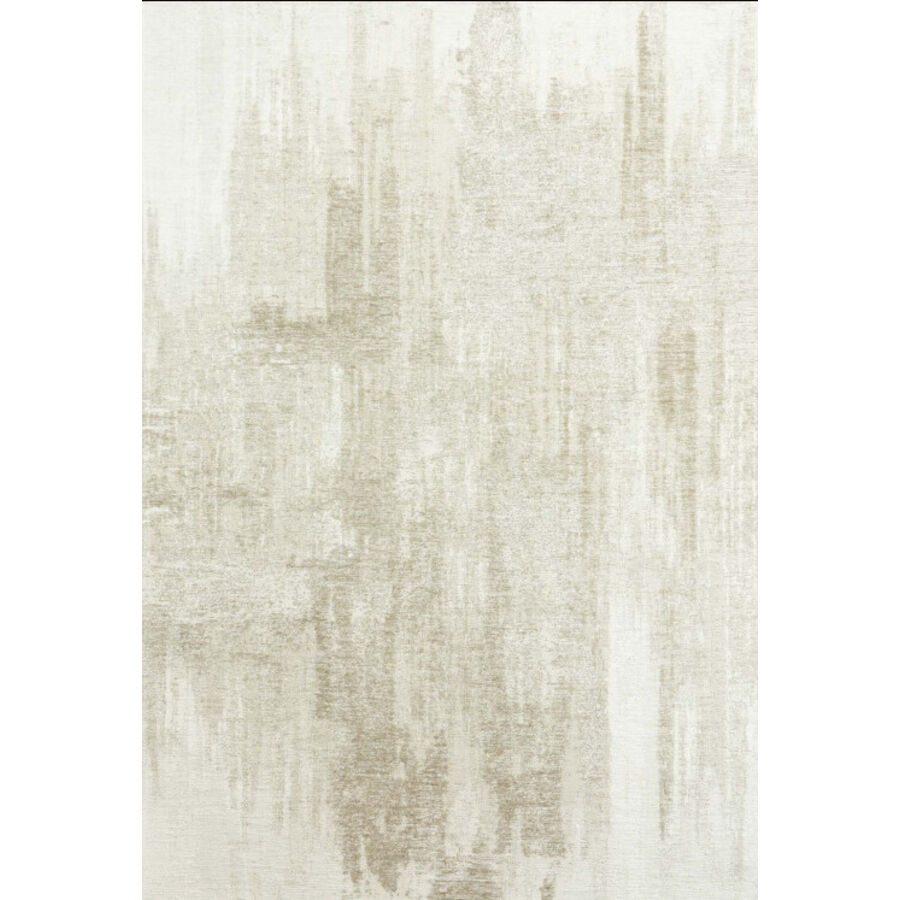 Teppich Relo Beige/Weiss Wolle 160 cm 230 cm - Farbe: stein - Teppich