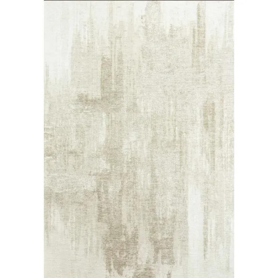 Teppich Relo Beige/Weiss Wolle 160 cm 230 cm - Farbe: stein - Teppich